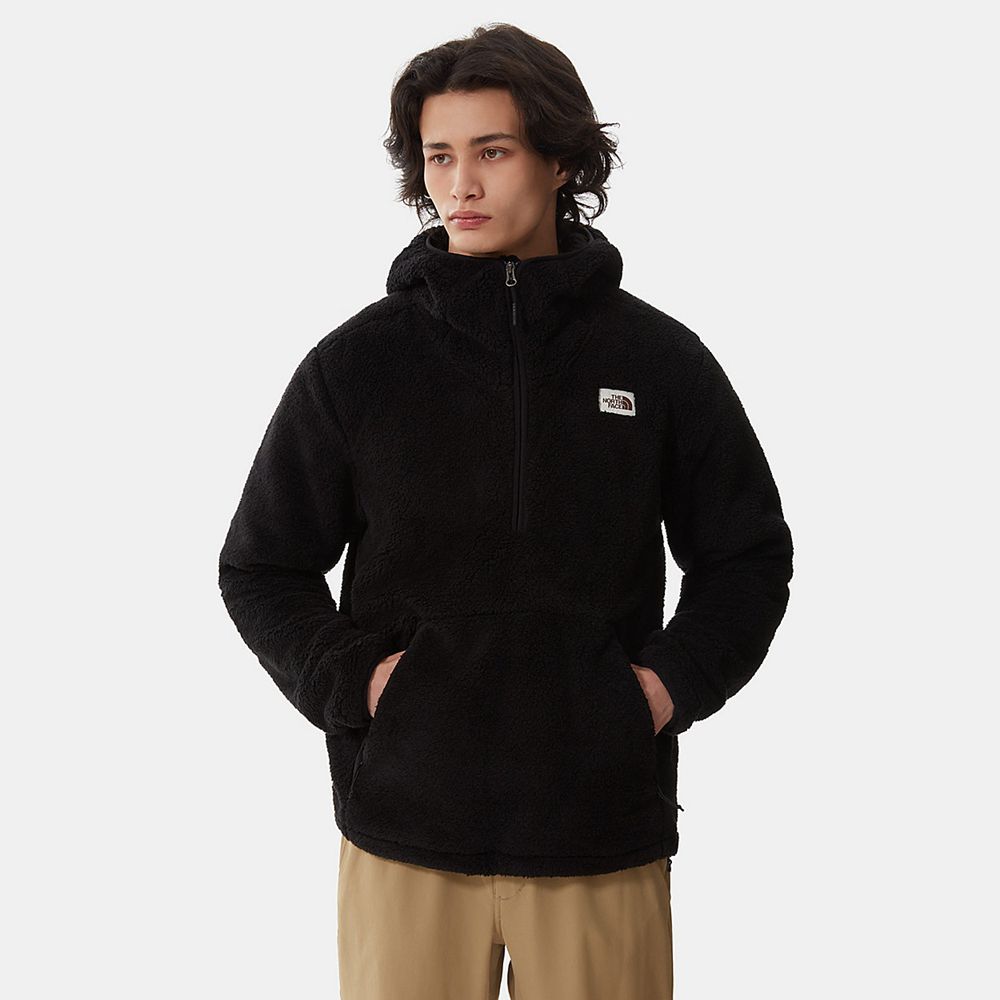 The North Face Hoodie Mens Australia - The North Face Campshire Black (UFR-784095)